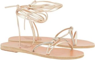 Ancient Greek Sandals Kristalband Sandalen Platina Zilver - Dames - Sandalen - Grijs - 37 EU - Schoenen