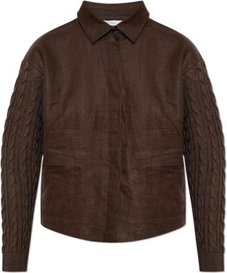 Max Mara Overhemden, Dames, Bruin, XL, Linnen, Shirt Klaus