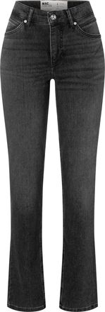 MAC Broeken Straight-Jeans MAC MACMELANIE, Damen, Gr. 34, L&auml;nge 30, grau basic, Denim/Jeans, Obermaterial: 77% Baumwolle, 10% Polyester, 10% Viskose, 3% Elasthan,