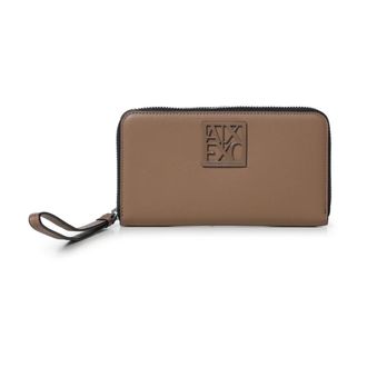 A|X Armani Exchange Ritsportemonnee - Dames - Accessoires - Bruin - Maat: ONE Size Poliester