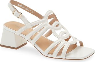 Regarde le ciel Amalia 07 Slingback Sandal in Naplak White at Nordstrom, Size 10.5-11Us