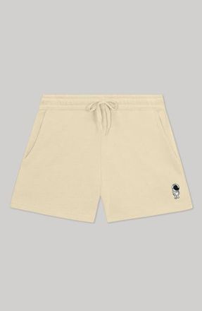 Dalix Womens Astronaut Midweight Washed Fleece Shorts in Bone at Nordstrom, Size Xx-Large