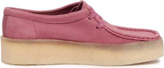 Clarks Roze Nubuck Wallabee Cup Damesschoenen - Dames - Veterschoenen - Roze - 40 EU - Schoenen