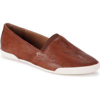 Frye Melanie Slip-On Flat in Cognac - Oyster at Nordstrom, Size 6.5