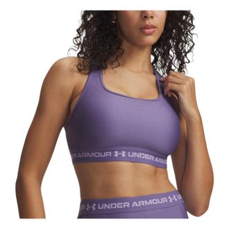 Under Armour (WMNS) Under Armour Crossback Mid Sports Bra Asia Sizing Purple Luxe Purple Crest 1361034-520
