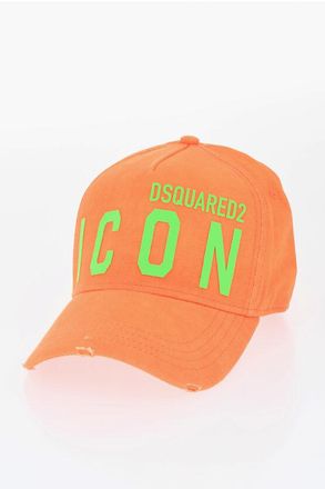 Dsquared2 Vintage-Effect Baseball Cap ICON With Contrast Details size One Size