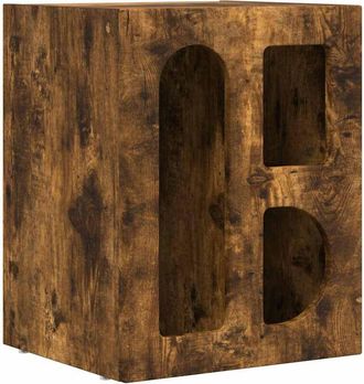 vidaXL Mesita De Noche Roble Ahumado 40 X 35 X 50 Cm Vidaxl