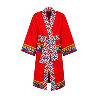Dolce & Gabbana Robes, female, Red, M, Cotton Terry Bathrobe