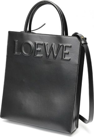 Loewe Black Leather Tote Bag (Pre-Owned)