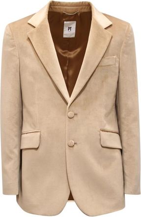 PT01 Fluwelen Jas Made in Italy Tl 3Fmpo 10Lac - Heren - Blazers - Beige - M - Jassen