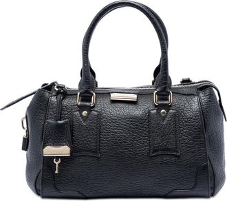 Burberry Pre-owned Burberry Small Heritage Grain Leather Gladstone Satchel Ladies W319VO90MV104R66