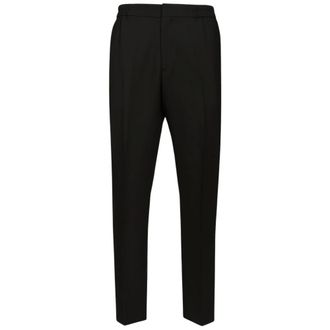 Paul Smith Broeken, Heren, Zwart, W34, Wol, Wool Elasticated Waist Broeken