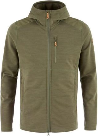 Fj&auml;llr&auml;ven Keb Fleece Hoodie Fleecejacke f&uuml;r Herren | oliv