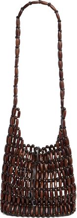 Staud Coronado Bag in Wood Beads at Nordstrom