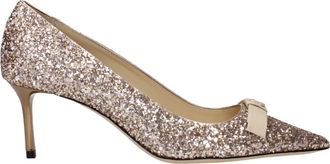 Jimmy Choo London Pink Plastic Mid Heel Womens Pumps