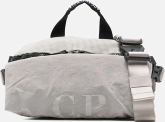 C.P. Company Mens Logo Waist Bag Grey - Cream - Size: OS