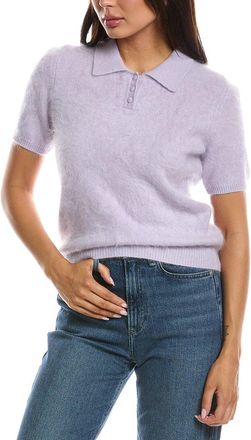 Rag & Bone Jada Brushed Cashmere Polo Sweater
