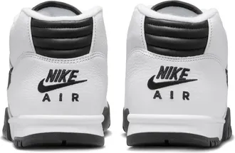Nike Mens Air Trainer White Leather Rubber Sole