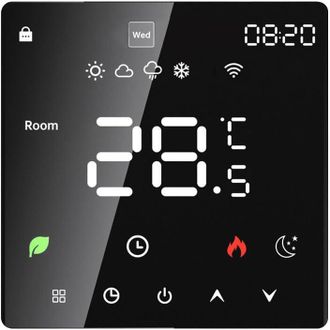 OEM Termostato El&eacute;ctrico Inteligente Para Calentar Agua Con Pantalla Lcd Y Funci&oacute;n Programable Semanal