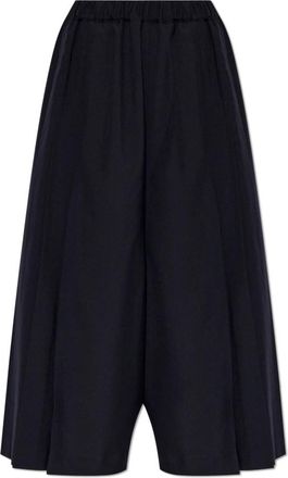 Comme Des Gar&ccedil;ons Wollen Broek - Dames - Wijde Broeken - Blauw - S - Wol - Broeken
