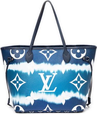Louis Vuitton Borsa tote Neverfull MM 2020 - Blu