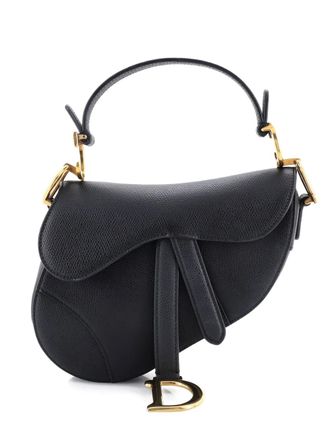 Dior Saddle Handbag Leather Mini shoulder bag - Zwart