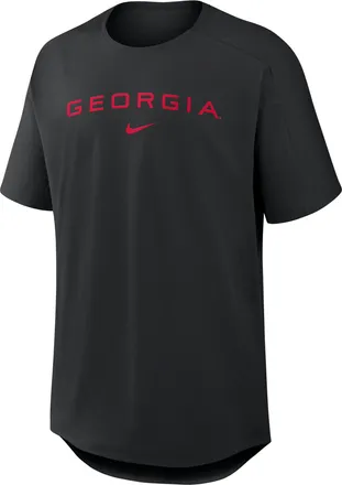 Nike Georgia Premium Performance Golf Club Nike Mens College Top in Black | 04SG00AGBN-0NK