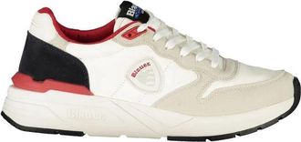 Blauer Polyester Sneaker - Heren - Sneakers - Veelkleurig - 46 EU - Polyester - Schoenen