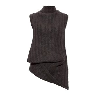 Rick Owens Gilet in Cashmere - - Knitwear - Donna - Verde - S