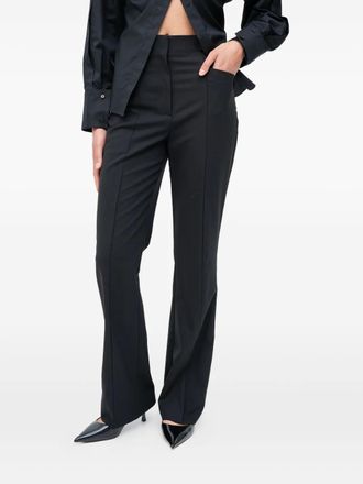 BOSS Broek met naaddetail - Zwart