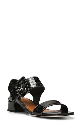Donald J Pliner Vixi Block Heel Sandal in Black at Nordstrom, Size 8.5