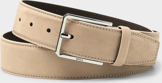 BOSS Mens Velvety espresso belt