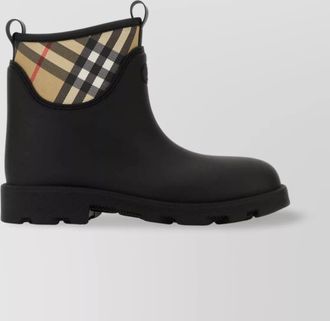 Burberry rubber ankle boots