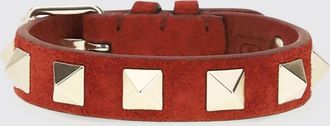 Valentino Garavani Bracciale Rockstud in pelle scamosciata con borchie