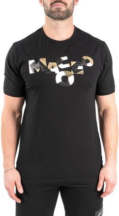 Maceoo Scrabble Logo Cotton Graphic T-Shirt in Black at Nordstrom, Size 7