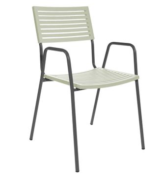 Schubiger M&ouml;bel Gartenstuhl Bodensee Lamello mit Armlehne