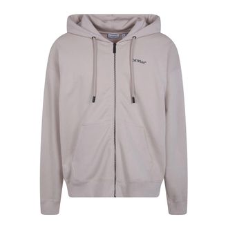 Off-white Heren, Sweatshirts & Hoodies, Grijs, Maat: L Katoen