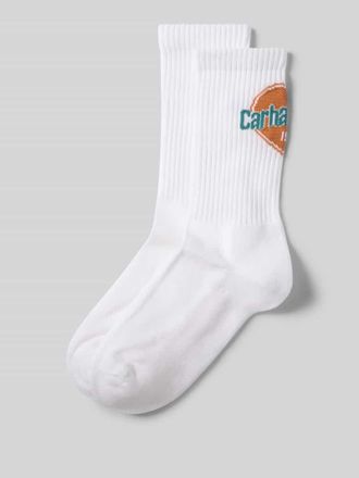 Carhartt Work in Progress Socken mit Label-Print in Weiss, Gr&ouml;&szlig;e 1