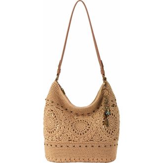 The Sak Sequoia Hobo Leather Bag in Bamboo Medallion at Nordstrom