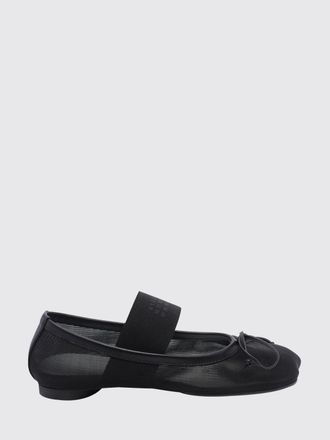 Maison Margiela Asymmetric Toe Nylon Mary Jane Ballet Flats
