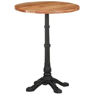 vidaXL Vidaxl - Mesa De Bistr&oacute; Madera Maciza De Acacia &Oslash;60x76 Cm