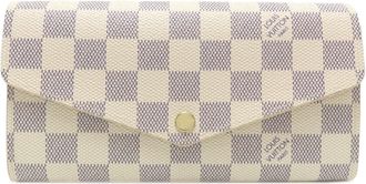 Louis Vuitton Damier Azur Damier Canvas Long Wallet (Bi-Fold) (Pre-Owned)