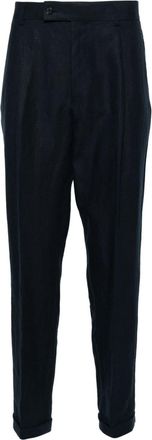 Caruso Armide linen trousers - men - Linen/Flax - 48 - Blue
