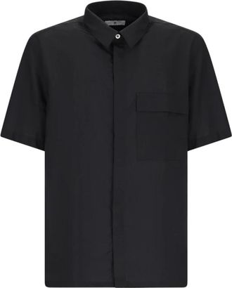Pantaloni Torino Short Sleeve Shirt - Heren - Korte mouwen Overhemden - Zwart - XL - Overhemden