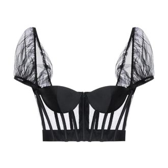 Elisabetta Franchi Dames, Blouses & Shirts, Zwart, Maat: XS