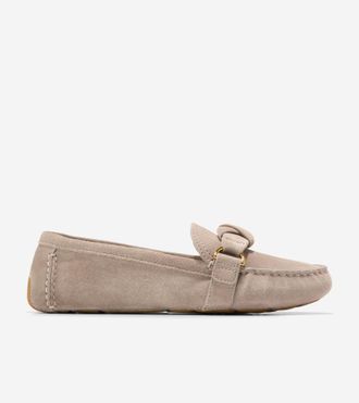 Cole Haan Womens Emmie Knot Drivers - Beige Size 10.5