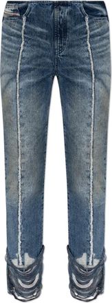 Diesel Jeans D-Ginna-Fsg - Dames - Regular Fit Jeans - Blauw - W24 - Katoen - Jeans