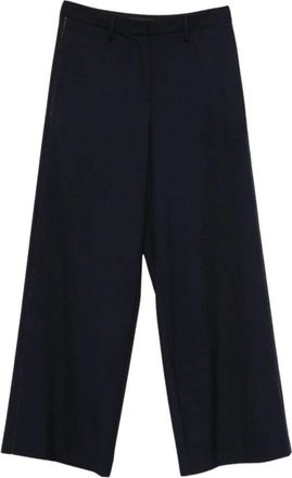 Fabiana Filippi Wijde broek - Dames - Wijde Broeken - Blauw - M - Broeken