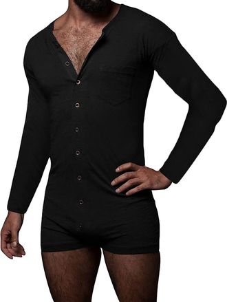 Generic Black Shorts for Mens Brunch Straight Leg Hide Belly Fat Basic Overalls Shortalls Waist Trainer Body Suits Shorts Unitard Man Button 2025 Clothing Reg