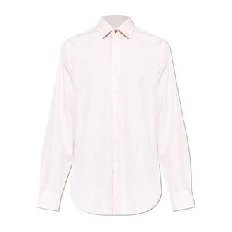 Paul Smith Formal Shirts, male, Pink, Size: 2XL Fitted Shirt